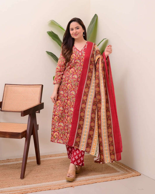 Crimson Heritage Kalamkari Set