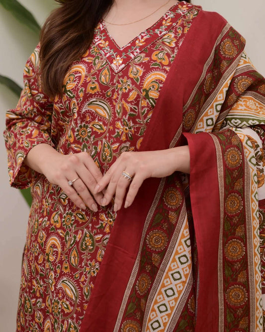 Crimson Heritage Kalamkari Set
